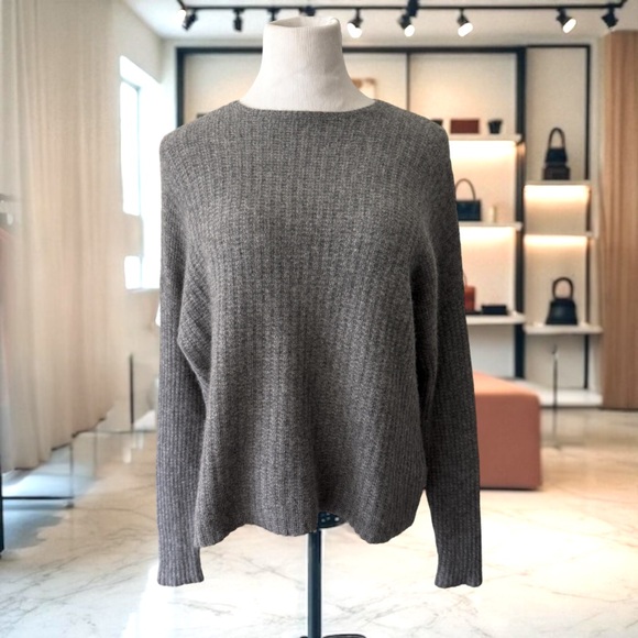 Zadig & Voltaire Grey Oversized 100% Cashmere Sweater Size XS - Picture 1 of 11